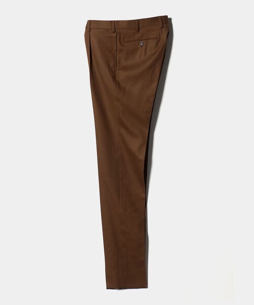 UNITED ARROWS（ユナイテッドアローズ）の「ライトサキソニー テーパード １プリーツ スラックス ヨコストレッチ（スラックス・メンズ・ナチュラル/ブラウン系・48/50/44/46/54）」の17枚目の写真