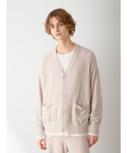 セール】【HOMME】レイヤードホットスムーズィーカーディガン（ルーム