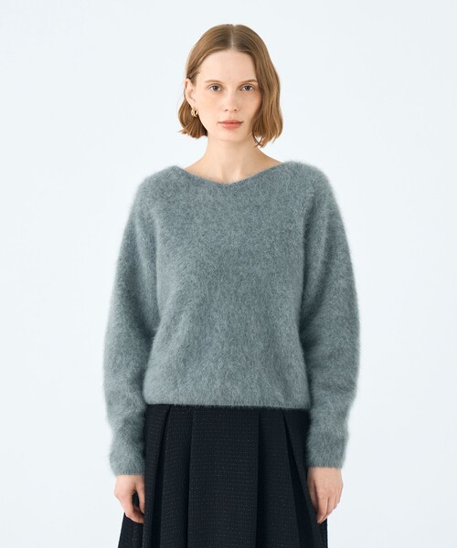 新品　トゥモローランド　フラッフィーヤーン Vネックプルオーバー　ニット フラッフィーヤーン Vネックプルオーバー（ニット/セーター）｜BALLSEY