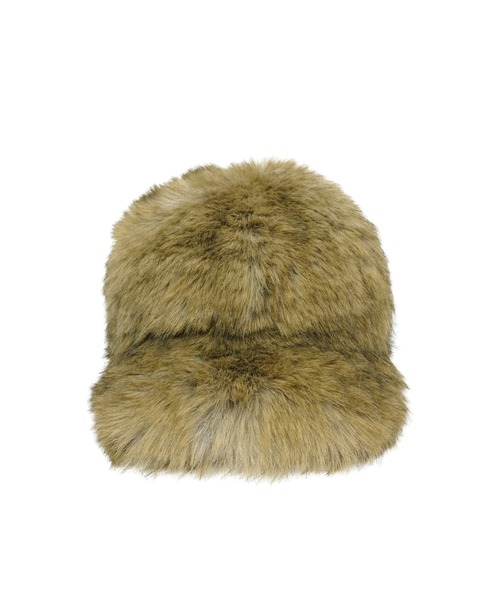 MSGM（エムエスジーエム）の「フェイクファー ベースボールキャップ（キャップ・レディース・ナチュラル・S）」の2枚目の写真