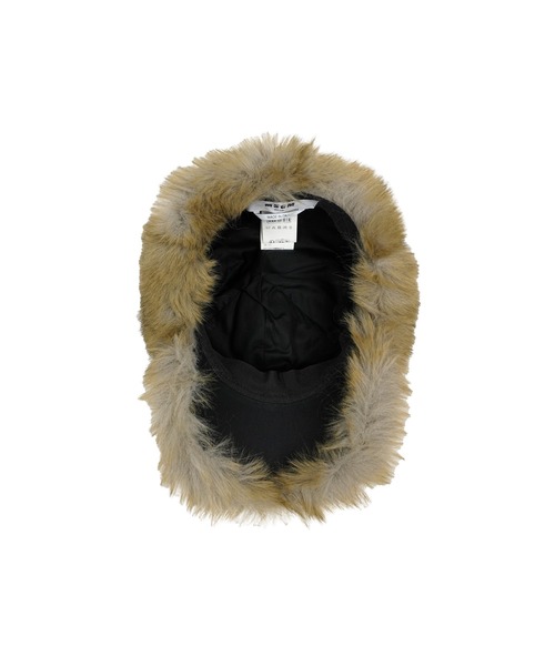 MSGM（エムエスジーエム）の「フェイクファー ベースボールキャップ（キャップ・レディース・ナチュラル・S）」の4枚目の写真