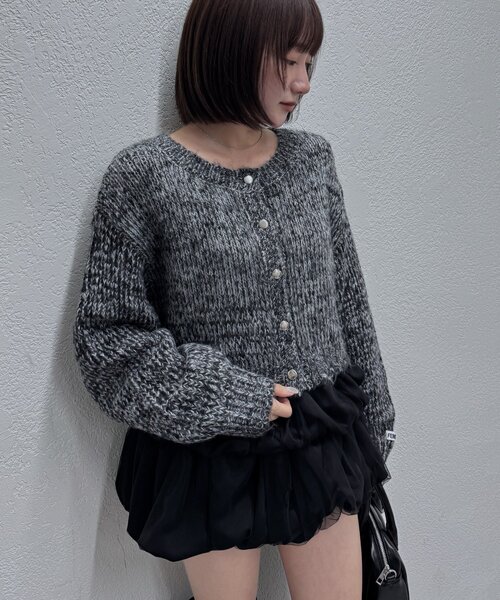 mline（エムライン）の「[mline]mixカーディガン（カーディガン/ボレロ・レディース・ブルー/ブラック/ブラウン・FREE）」の19枚目の写真