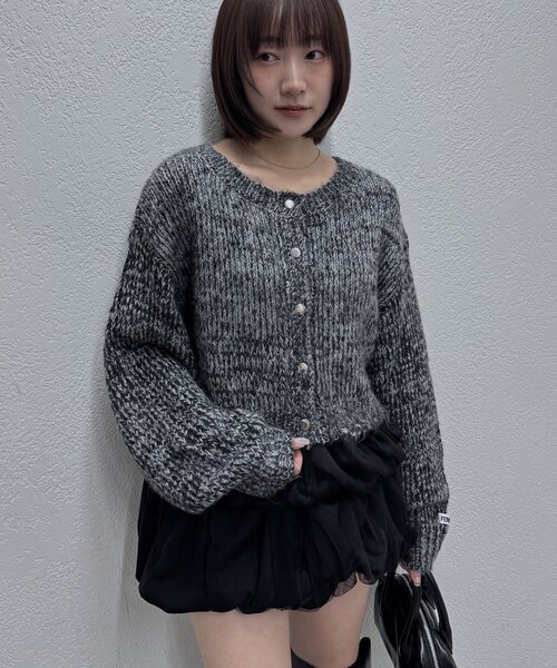 mline（エムライン）の「[mline]mixカーディガン（カーディガン/ボレロ・レディース・ブルー/ブラック/ブラウン・FREE）」の20枚目の写真