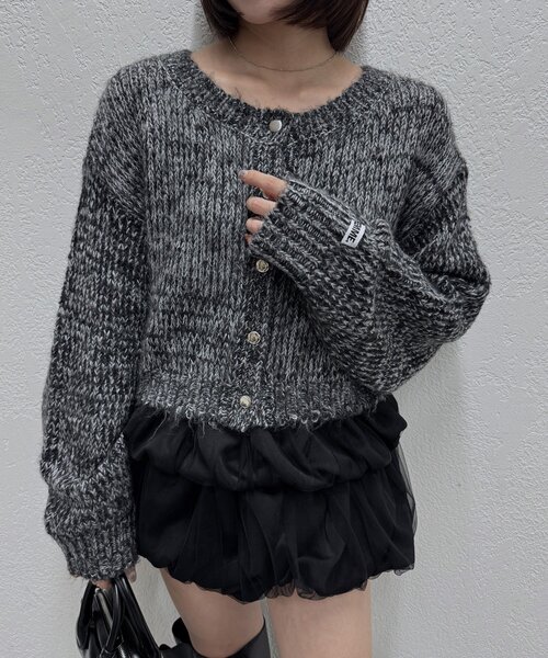 mline（エムライン）の「[mline]mixカーディガン（カーディガン/ボレロ・レディース・ブルー/ブラック/ブラウン・FREE）」の21枚目の写真