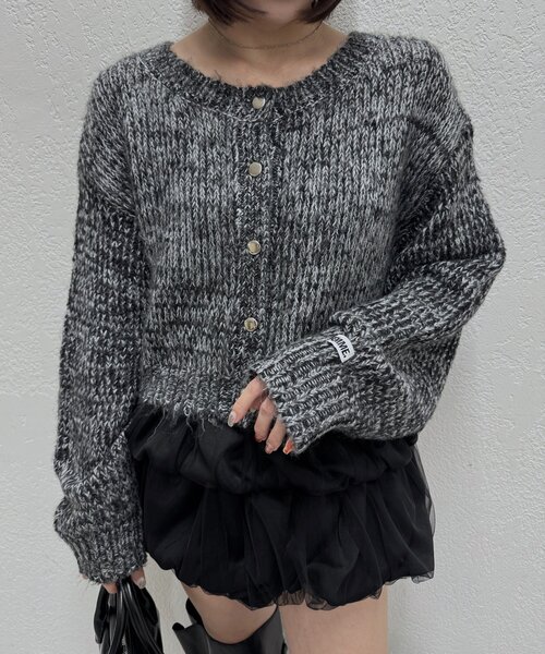 mline（エムライン）の「[mline]mixカーディガン（カーディガン/ボレロ・レディース・ブルー/ブラック/ブラウン・FREE）」の22枚目の写真