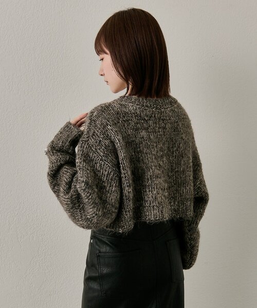 mline（エムライン）の「[mline]mixカーディガン（カーディガン/ボレロ・レディース・ブルー/ブラック/ブラウン・FREE）」の6枚目の写真