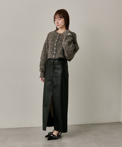 mline（エムライン）の「[mline]mixカーディガン（カーディガン/ボレロ・レディース・ブルー/ブラック/ブラウン・FREE）」の9枚目の写真