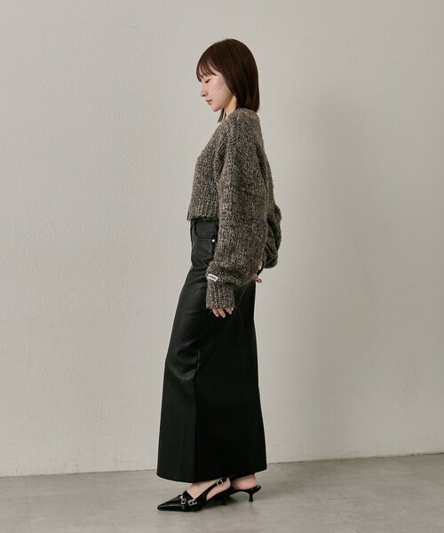 mline（エムライン）の「[mline]mixカーディガン（カーディガン/ボレロ・レディース・ブルー/ブラック/ブラウン・FREE）」の10枚目の写真