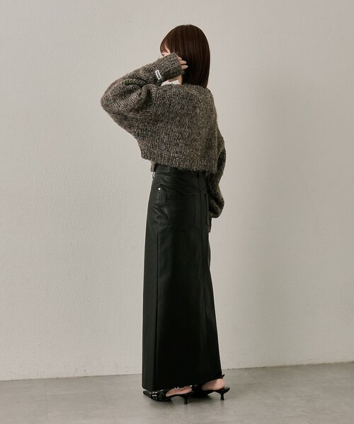 mline（エムライン）の「[mline]mixカーディガン（カーディガン/ボレロ・レディース・ブルー/ブラック/ブラウン・FREE）」の11枚目の写真