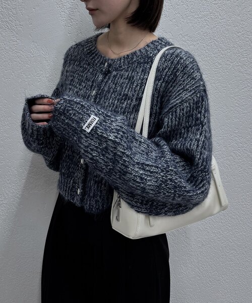 mline（エムライン）の「[mline]mixカーディガン（カーディガン/ボレロ・レディース・ブルー/ブラック/ブラウン・FREE）」の14枚目の写真