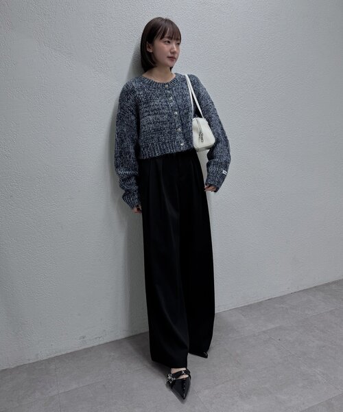 mline（エムライン）の「[mline]mixカーディガン（カーディガン/ボレロ・レディース・ブルー/ブラック/ブラウン・FREE）」の17枚目の写真