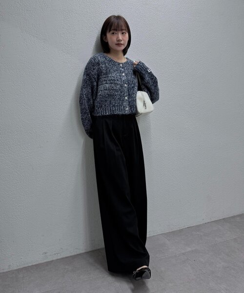 mline（エムライン）の「[mline]mixカーディガン（カーディガン/ボレロ・レディース・ブルー/ブラック/ブラウン・FREE）」の18枚目の写真