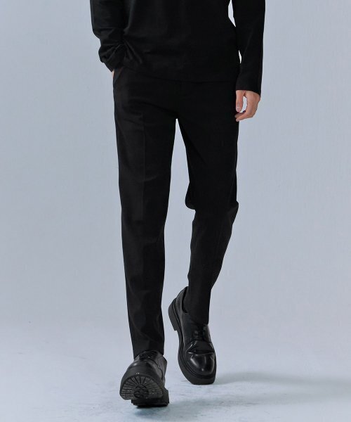 CHASECULT(チェイスカルト)の「男性テーパードサイドバンディングスラックス-CERK2211B03(スラックス・メンズ・ブラック・70/76/82/86/92)」の1枚目の写真