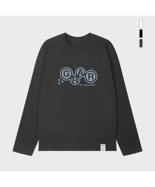 GRAVER（グレーバー）の「[ユニセックス]ポピングロングスリーブTシャツ_3カラー（Tシャツ/カットソー・レディース・ホワイト/ブラック/チャコール・MEDIUM/LARGE）」の3枚目の写真