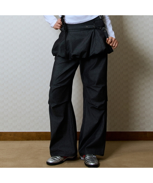 LUVISTRUE(ラヴイズトゥルー)の「GT LAYERED BELT PANTS(BLACK)(その他パンツ・レディース・その他・SMALL/MEDIUM)」の1枚目の写真