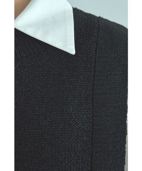 marjour（マージュール）の「FEATHERYARN KNIT VEST（ベスト・レディース・ブラック・M）」の6枚目の写真