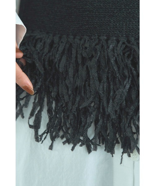 marjour（マージュール）の「FEATHERYARN KNIT VEST（ベスト・レディース・ブラック・M）」の7枚目の写真