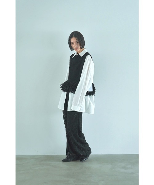 marjour（マージュール）の「FEATHERYARN KNIT VEST（ベスト・レディース・ブラック・M）」の9枚目の写真