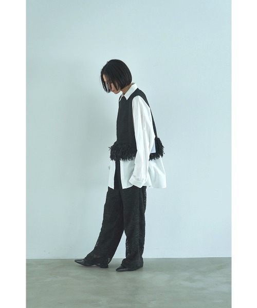 marjour（マージュール）の「FEATHERYARN KNIT VEST（ベスト・レディース・ブラック・M）」の10枚目の写真