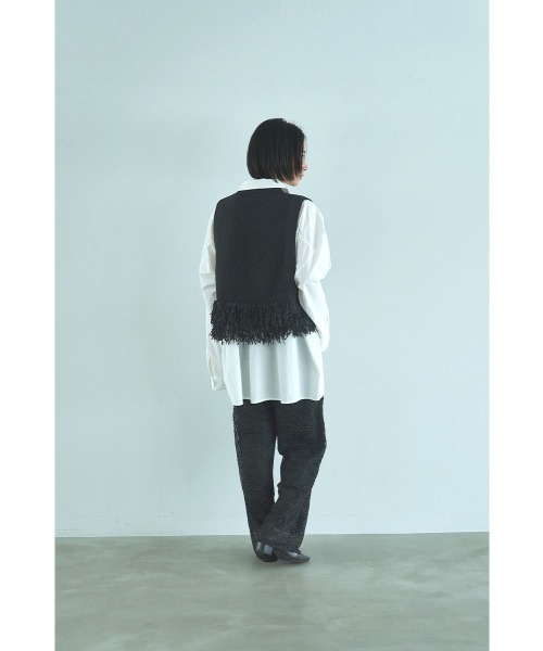 marjour（マージュール）の「FEATHERYARN KNIT VEST（ベスト・レディース・ブラック・M）」の12枚目の写真