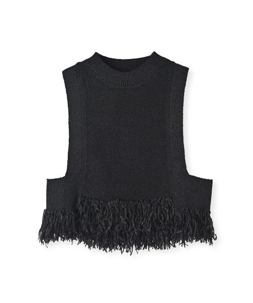 marjour（マージュール）の「FEATHERYARN KNIT VEST（ベスト・レディース・ブラック・M）」の15枚目の写真