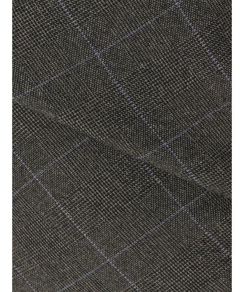 SUIT SQUARE(スーツスクエア)の「テーパードパンツ ウォッシャブル ストレッチ ウールライクポリエステル グレンチェック(スラックス・レディース・グレー・42(13号)/40(11号)/38(9号)/36(7号))」の8枚目の写真
