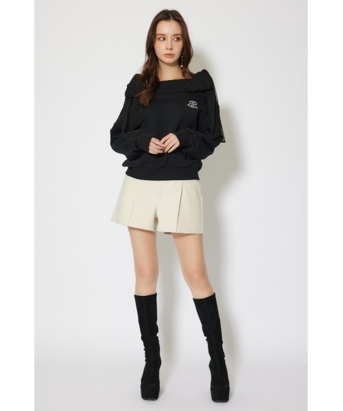 rienda（リエンダ）の「2WAYチュールオフショルスウェットトップス 秋服 冬服（スウェット・レディース・ピンク/ホワイト/ブラック・FREE）」の21枚目の写真