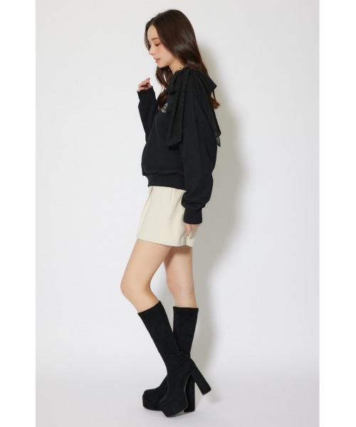 rienda（リエンダ）の「2WAYチュールオフショルスウェットトップス 秋服 冬服（スウェット・レディース・ピンク/ホワイト/ブラック・FREE）」の22枚目の写真