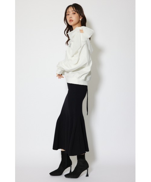 rienda（リエンダ）の「2WAYチュールオフショルスウェットトップス 秋服 冬服（スウェット・レディース・ピンク/ホワイト/ブラック・FREE）」の8枚目の写真