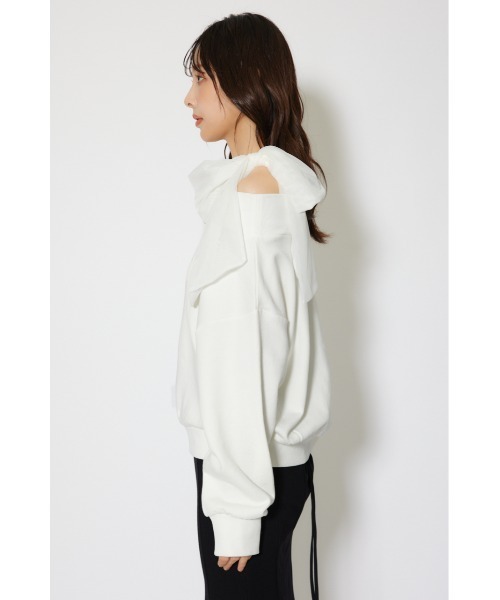 rienda（リエンダ）の「2WAYチュールオフショルスウェットトップス 秋服 冬服（スウェット・レディース・ピンク/ホワイト/ブラック・FREE）」の11枚目の写真