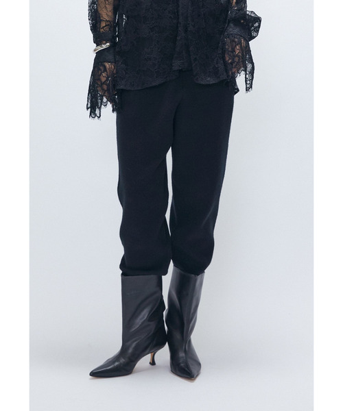 1er Arrondissement(プルミエアロンディスモン)の「ウールカシミアダブルフェイスリブパンツ(その他パンツ・レディース・ブラック系その他3/ライトグレー・FREE)」の2枚目の写真