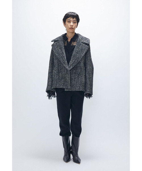 1er Arrondissement(プルミエアロンディスモン)の「ウールカシミアダブルフェイスリブパンツ(その他パンツ・レディース・ブラック系その他3/ライトグレー・FREE)」の13枚目の写真
