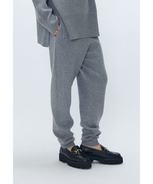 1er Arrondissement(プルミエアロンディスモン)の「ウールカシミアダブルフェイスリブパンツ(その他パンツ・レディース・ブラック系その他3/ライトグレー・FREE)」の7枚目の写真