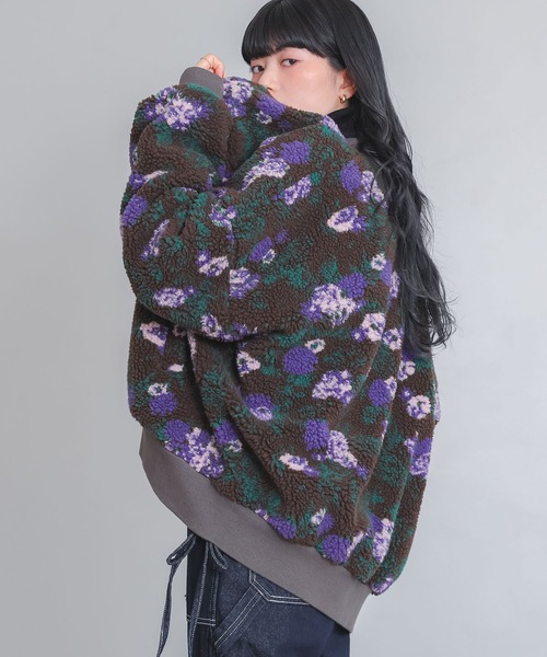 somari imagination（ソマリ イマジネーション）の「『花柄ボアブルゾン』（ブルゾン・レディース・ブラウン/アイボリー・FREE）」の15枚目の写真