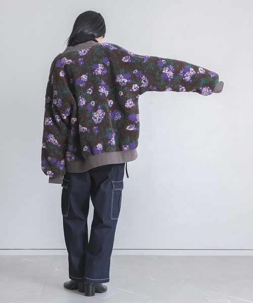 somari imagination（ソマリ イマジネーション）の「『花柄ボアブルゾン』（ブルゾン・レディース・ブラウン/アイボリー・FREE）」の17枚目の写真