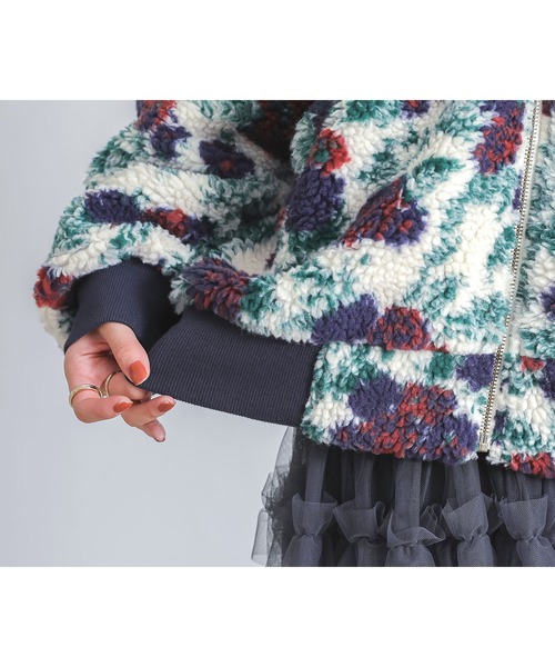 somari imagination（ソマリ イマジネーション）の「『花柄ボアブルゾン』（ブルゾン・レディース・ブラウン/アイボリー・FREE）」の12枚目の写真