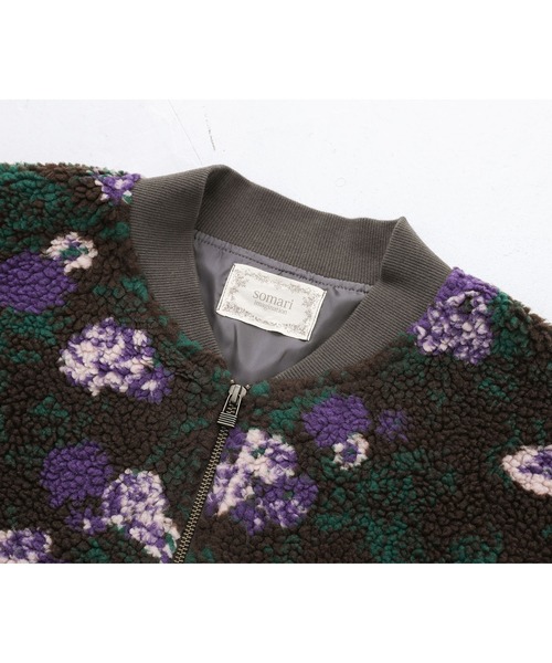 somari imagination（ソマリ イマジネーション）の「『花柄ボアブルゾン』（ブルゾン・レディース・ブラウン/アイボリー・FREE）」の22枚目の写真