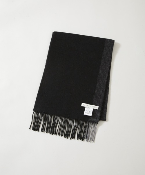 NANO universe（ナノユニバース）の「ソフトカシミヤブレンドマフラー（マフラー・メンズ・ブラック/チャコール/ボルドー/ブルー・FREE）」の5枚目の写真