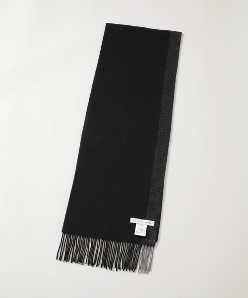 NANO universe（ナノユニバース）の「ソフトカシミヤブレンドマフラー（マフラー・メンズ・ブラック/チャコール/ボルドー/ブルー・FREE）」の6枚目の写真