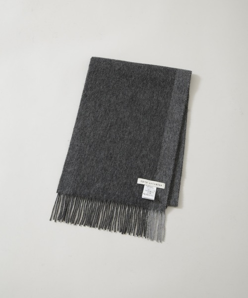 NANO universe（ナノユニバース）の「ソフトカシミヤブレンドマフラー（マフラー・メンズ・ブラック/チャコール/ボルドー/ブルー・FREE）」の16枚目の写真