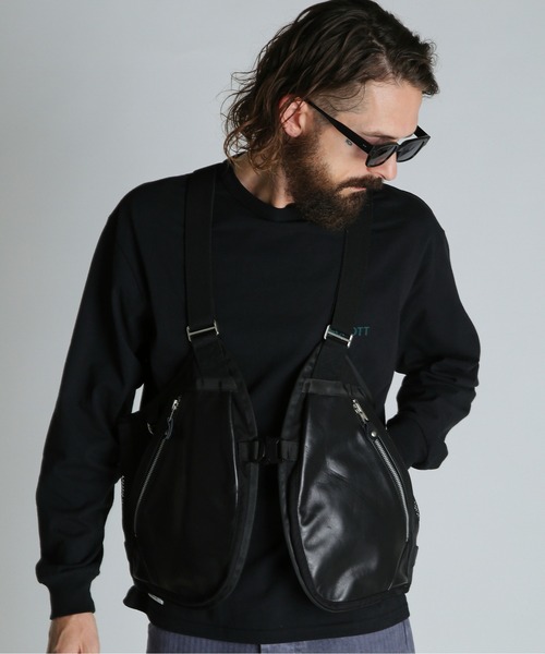 Schott/ショット/LEATHER LUGGAGE VEST/レザー ラゲージ ベスト