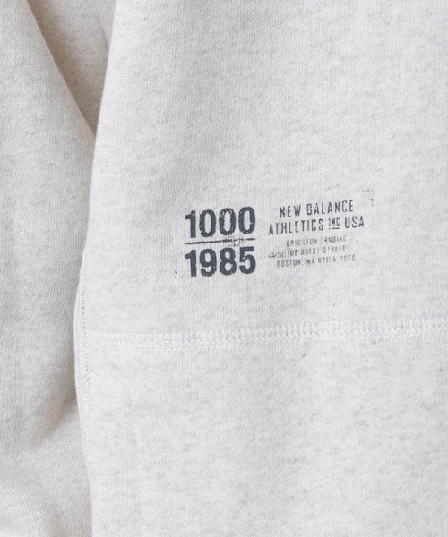 NEW BALANCE(ニューバランス)の「1000 スウェットフルジップフーディレギュラーフィット(パーカー・メンズ・ブラック/オフホワイト/グレー/ネイビー・SMALL/MEDIUM/LARGE/X-LARGE)」の7枚目の写真