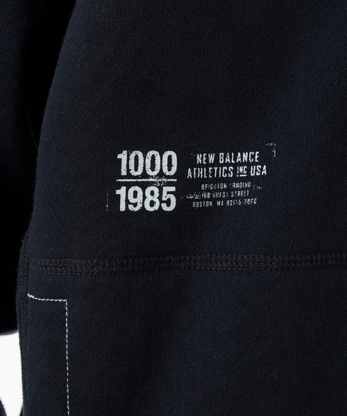NEW BALANCE(ニューバランス)の「1000 スウェットフルジップフーディレギュラーフィット(パーカー・メンズ・ブラック/オフホワイト/グレー/ネイビー・SMALL/MEDIUM/LARGE/X-LARGE)」の12枚目の写真