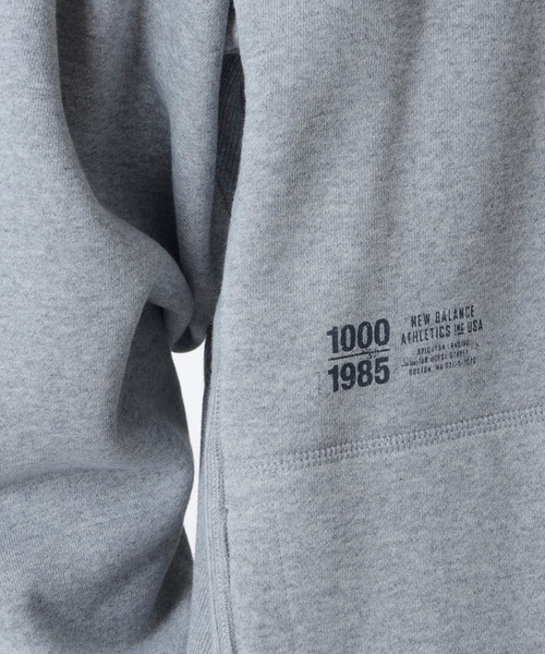 NEW BALANCE(ニューバランス)の「1000 スウェットフルジップフーディレギュラーフィット(パーカー・メンズ・ブラック/オフホワイト/グレー/ネイビー・SMALL/MEDIUM/LARGE/X-LARGE)」の18枚目の写真