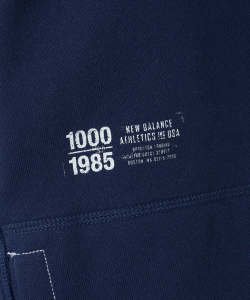 NEW BALANCE(ニューバランス)の「1000 スウェットフルジップフーディレギュラーフィット(パーカー・メンズ・ブラック/オフホワイト/グレー/ネイビー・SMALL/MEDIUM/LARGE/X-LARGE)」の22枚目の写真