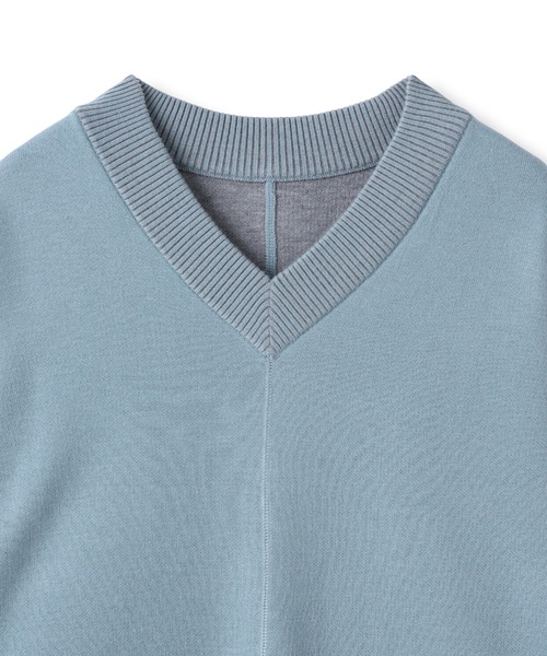 MAYSON GREY(メイソングレイ)の「今日の気分で着回せるリバーシブルニット≪手洗い可能≫(ニット/セーター・レディース・ブラック/ベージュ/レッド/ブルー/ライトグレー/ブルー系その他/イエロー・M)」の11枚目の写真