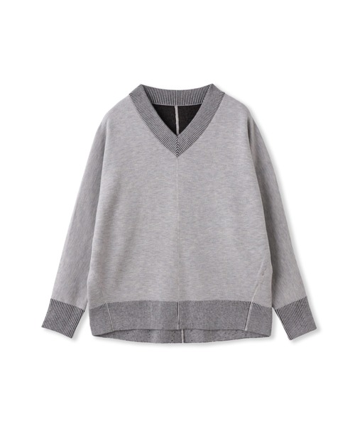 MAYSON GREY(メイソングレイ)の「今日の気分で着回せるリバーシブルニット≪手洗い可能≫(ニット/セーター・レディース・ブラック/ベージュ/レッド/ブルー/ライトグレー/ブルー系その他/イエロー・M)」の8枚目の写真