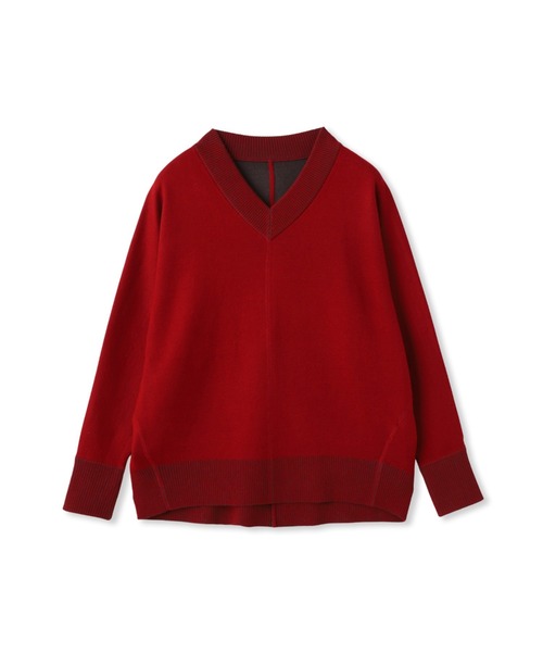 MAYSON GREY(メイソングレイ)の「今日の気分で着回せるリバーシブルニット≪手洗い可能≫(ニット/セーター・レディース・ブラック/ベージュ/レッド/ブルー/ライトグレー/ブルー系その他/イエロー・M)」の17枚目の写真