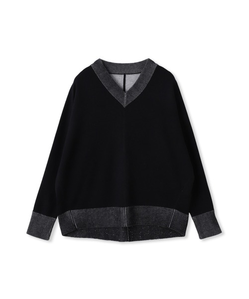 MAYSON GREY(メイソングレイ)の「今日の気分で着回せるリバーシブルニット≪手洗い可能≫(ニット/セーター・レディース・ブラック/ベージュ/レッド/ブルー/ライトグレー/ブルー系その他/イエロー・M)」の16枚目の写真