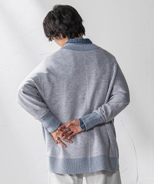 MAYSON GREY(メイソングレイ)の「今日の気分で着回せるリバーシブルニット≪手洗い可能≫(ニット/セーター・レディース・ブラック/ベージュ/レッド/ブルー/ライトグレー/ブルー系その他/イエロー・M)」の18枚目の写真